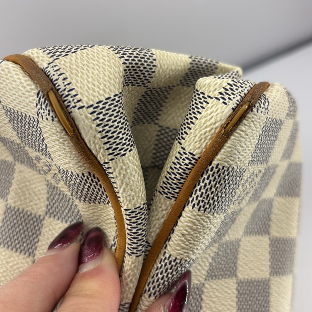 Louis Vuitton Shoulder Bag Batingnolles Horizontal Damier Azur Read Description - Picture 16 of 17